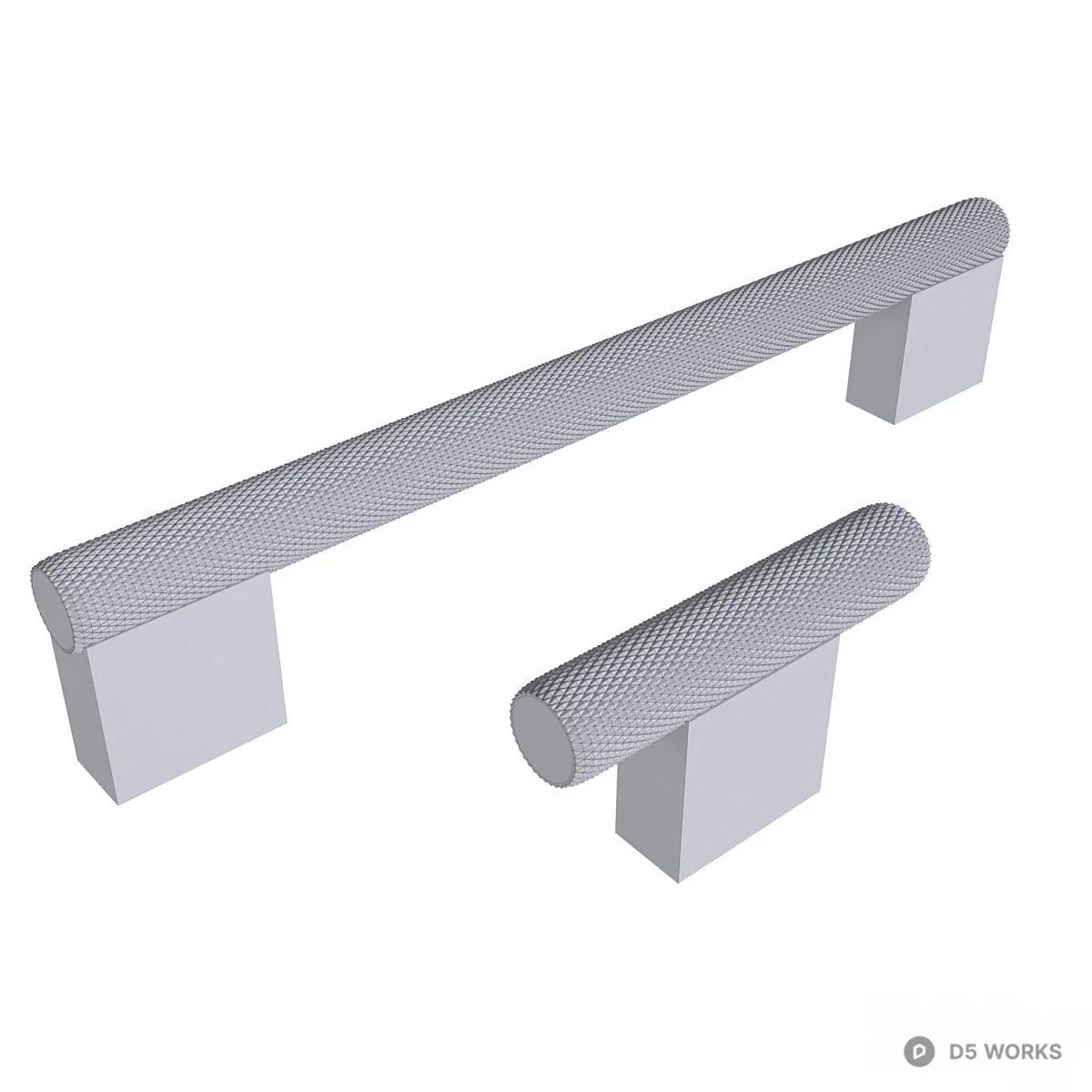 Modern Minimalist Pull Handle 3d model thumbnail 3