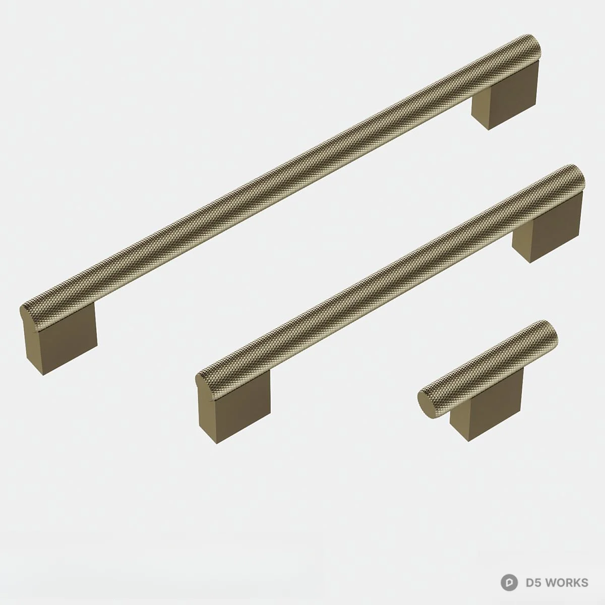 Modern Minimalist Pull Handle 3d model - Image 1