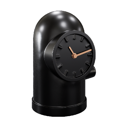 Modern Metal Periscope Clock