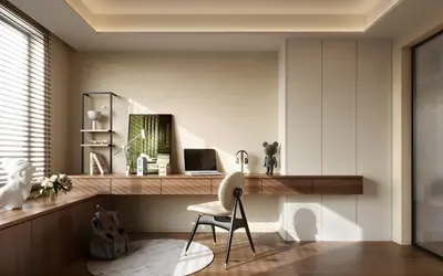 Modern Study Room 3d model