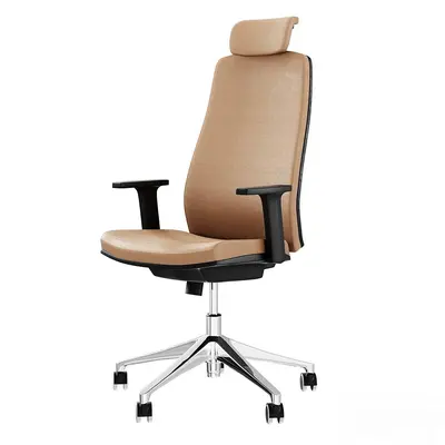 Ergonomic Leather Office Chair 3d model