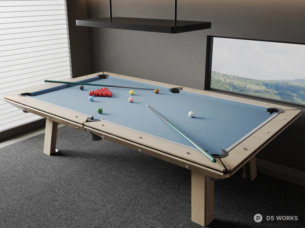 Minimalist Billiards Table 3d model - Image 1
