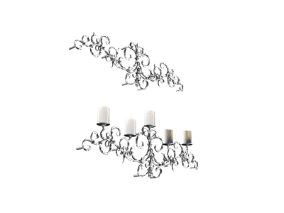 European Retro Candle & Holder