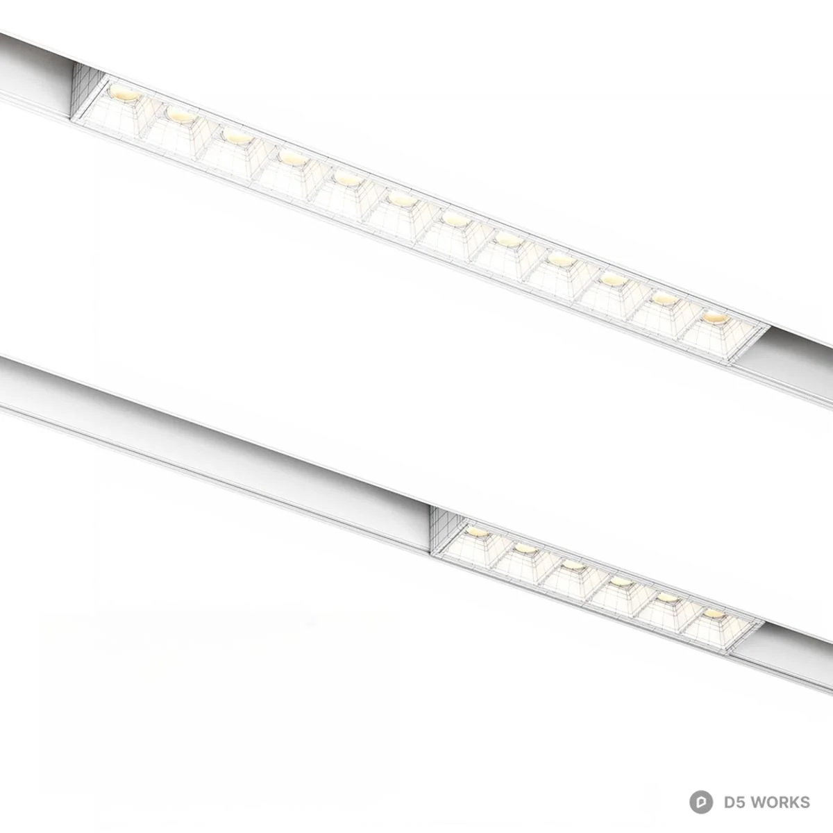 Linear Grid Light 3d model thumbnail 2