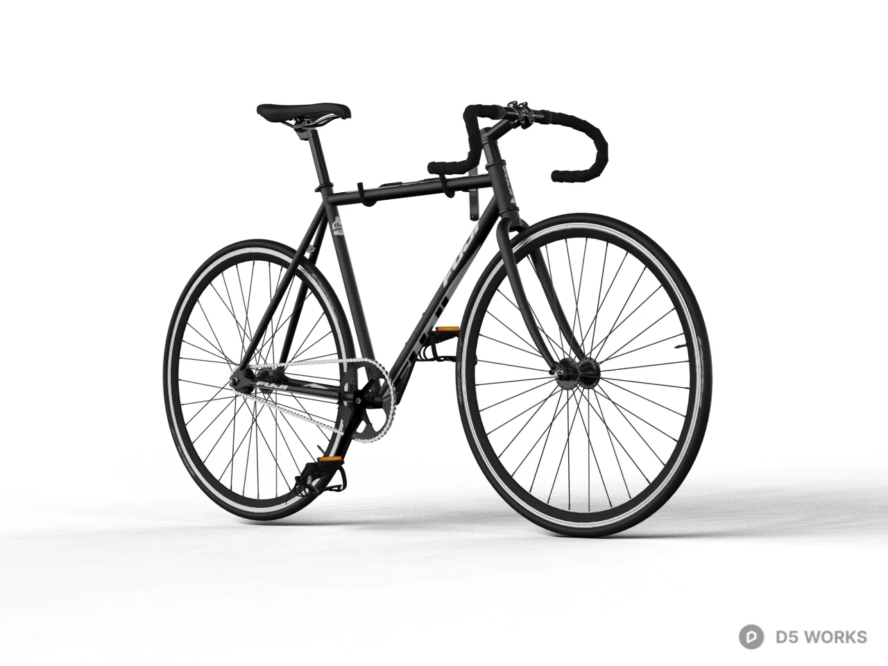 Minimalist Urban Bicycle 3d model - Image 1