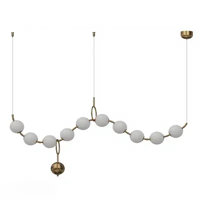 Minimalist Spherical Pendant Light 3d model