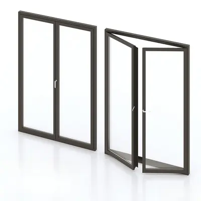 Minimalist Flat Open Window 3d model