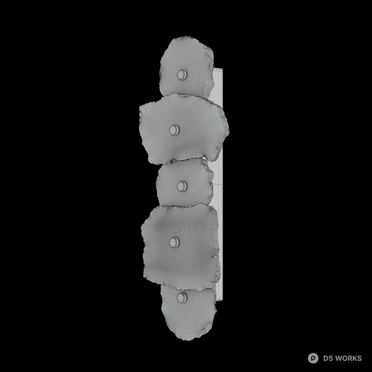 Irregular Wall Lamp 3d model thumbnail 3