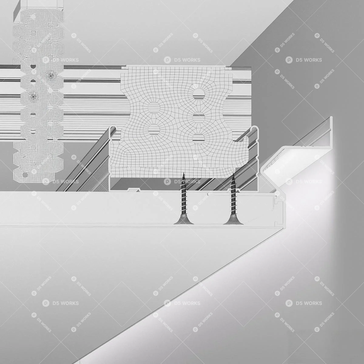 Linear Light 3d model thumbnail 5