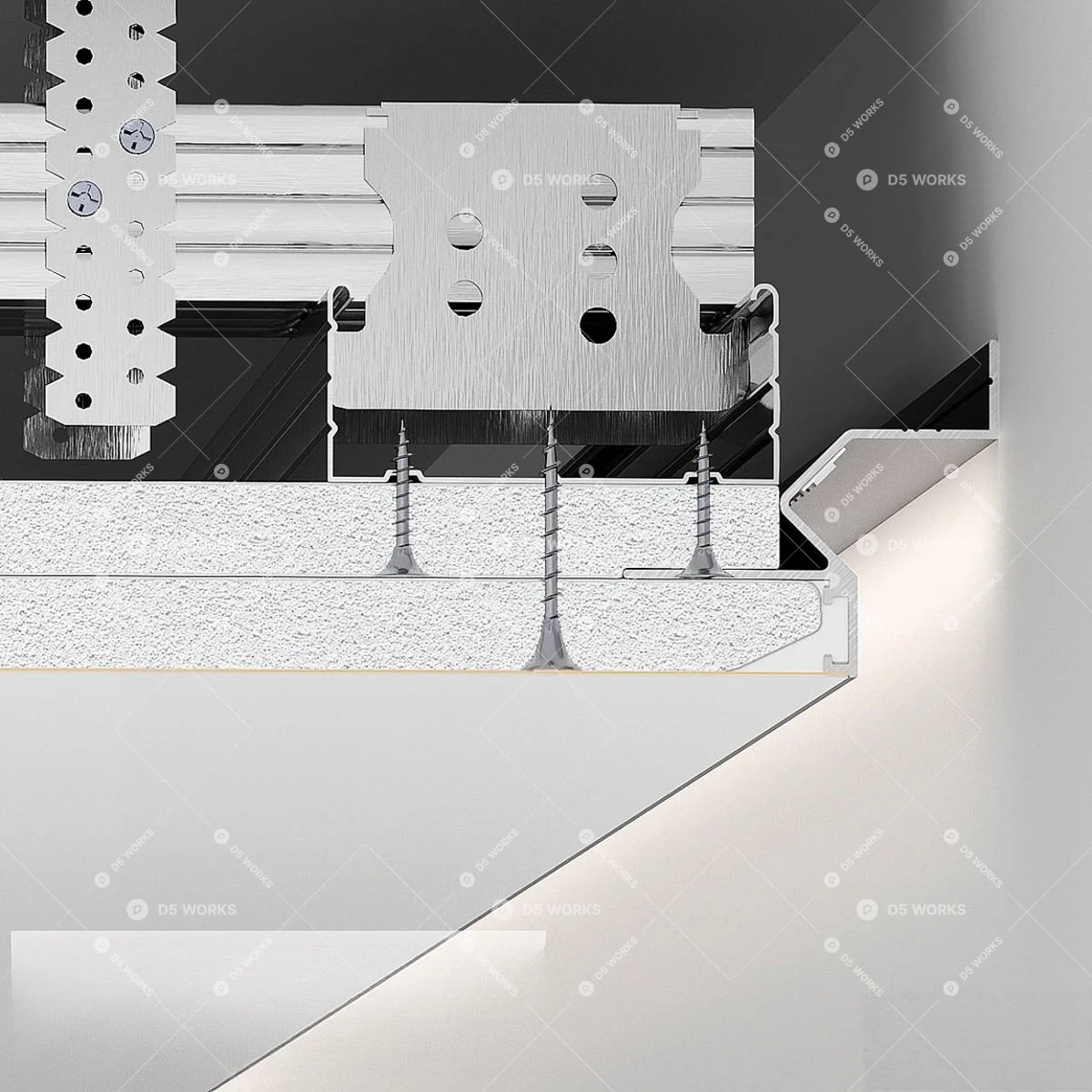Linear Light 3d model thumbnail 3