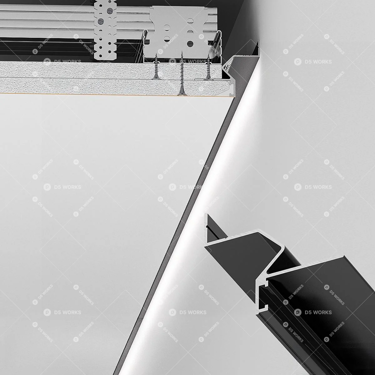 Linear Light 3d model thumbnail 2