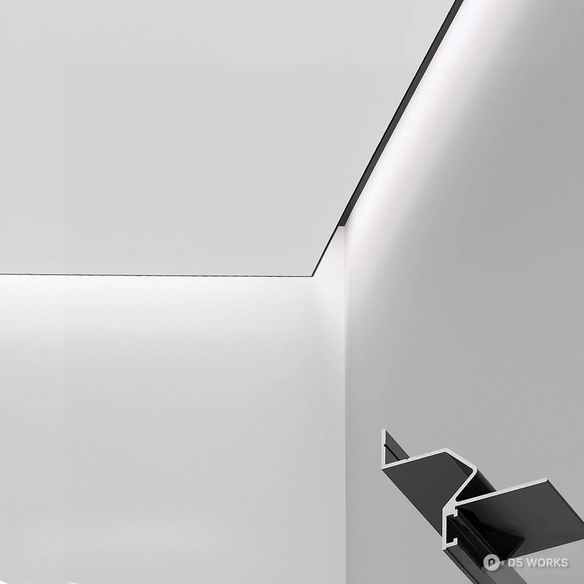 Minimalist Linear Light 3d model - Image 1