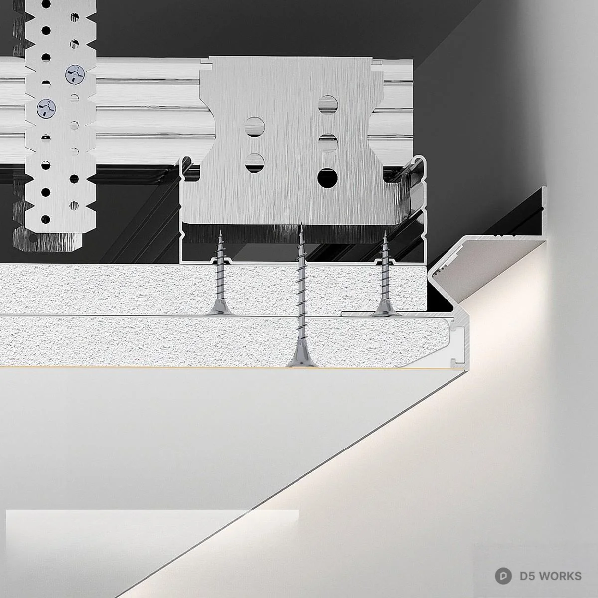 Minimalist Linear Light 3d model thumbnail 3