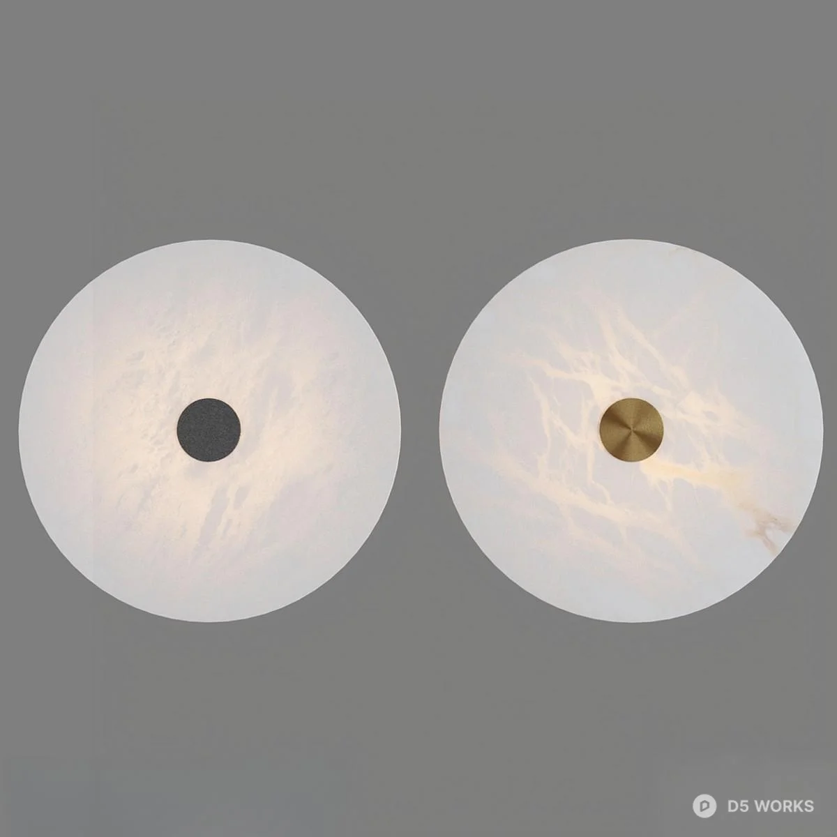 Minimalist Round Ceiling Light 3d model - Image 1