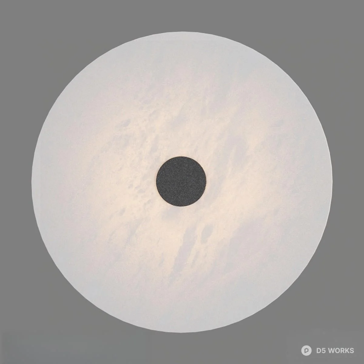 Minimalist Round Ceiling Light 3d model thumbnail 3