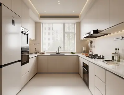 Modern Closed Kitchen