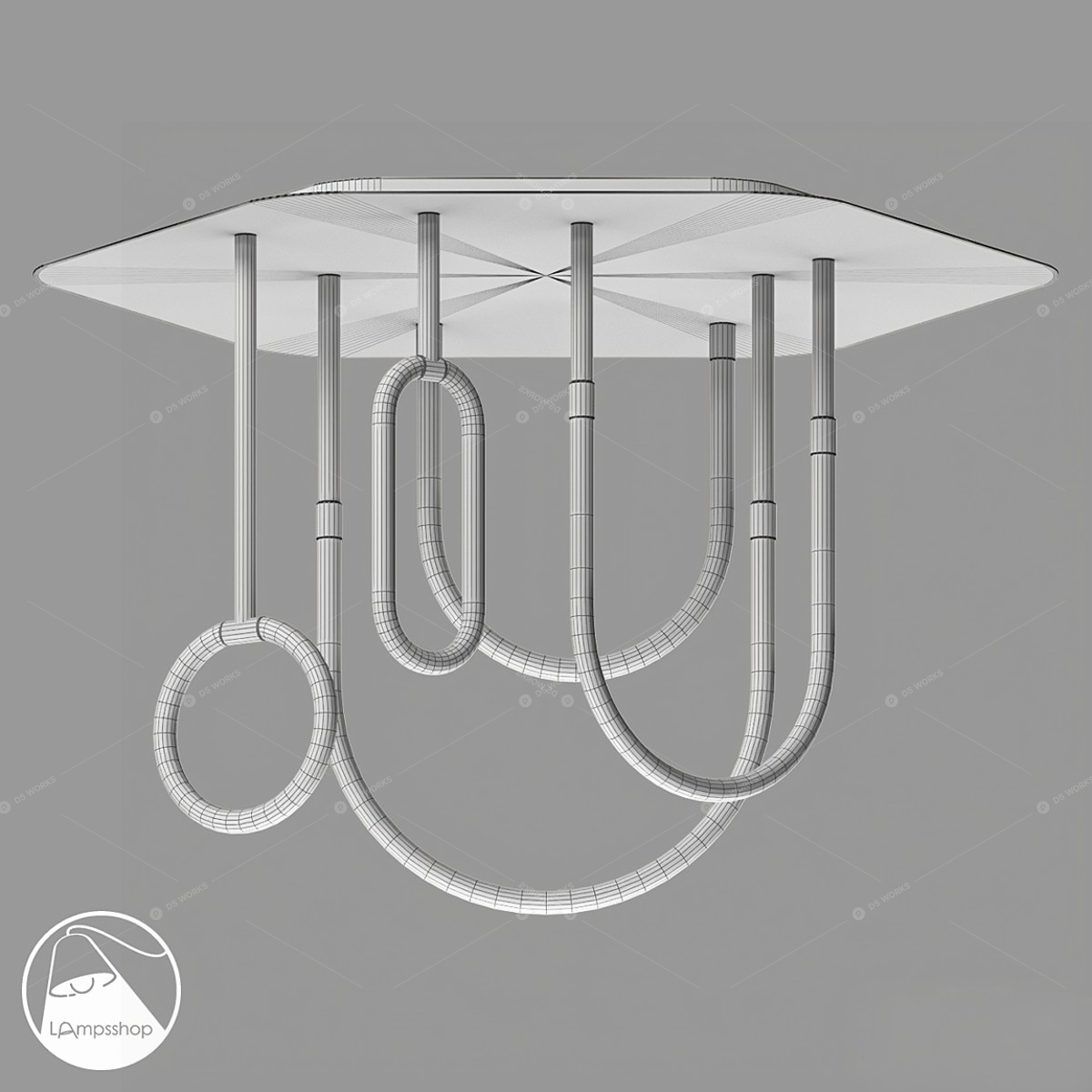 Flush Mount Lights 3D Models 2