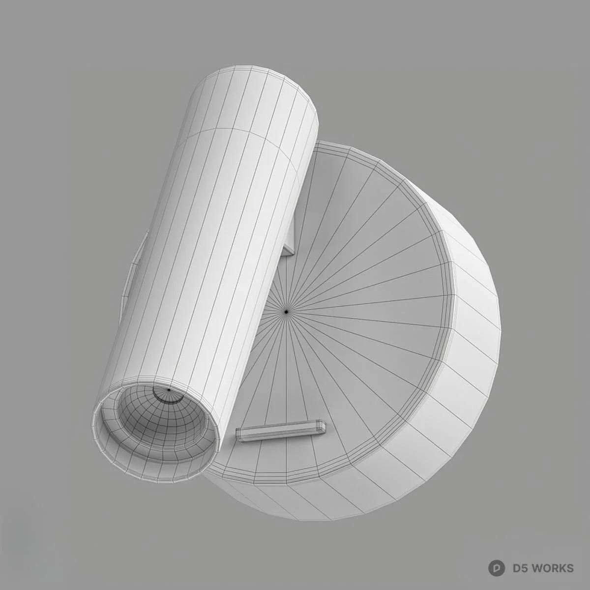 Modern Adjustable Wall Lamp 3d model thumbnail 3