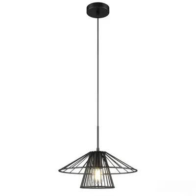 Industrial Wireframe Pendant Light 3d model