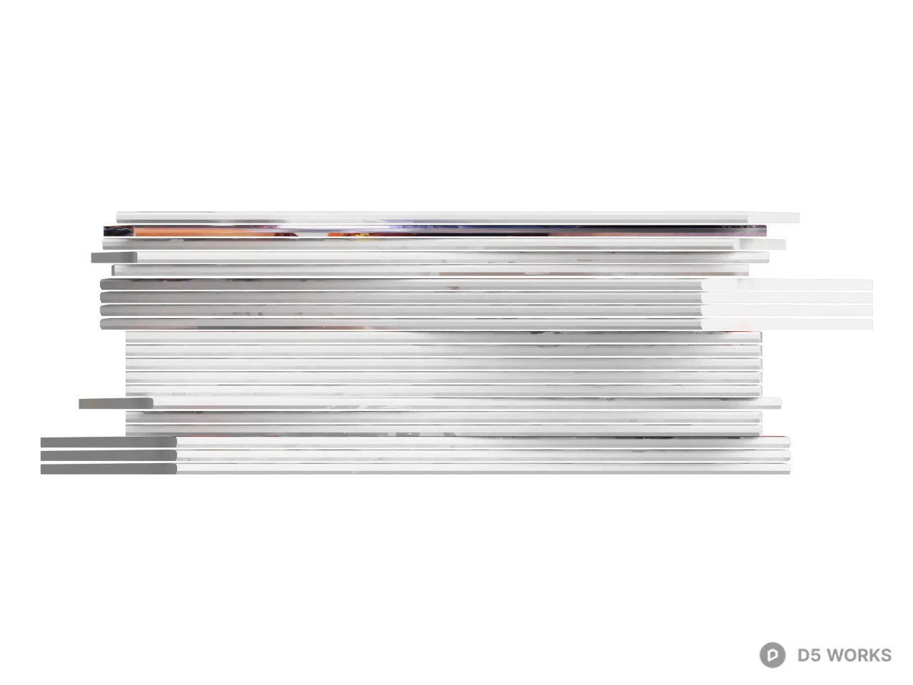 Design Magazine Stack 3d model thumbnail 2