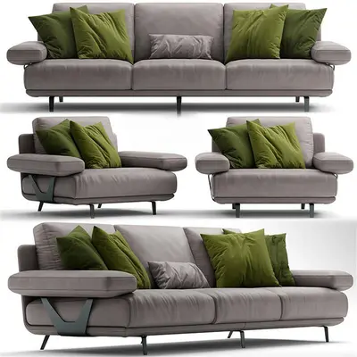 Modern Three-seater Sofa