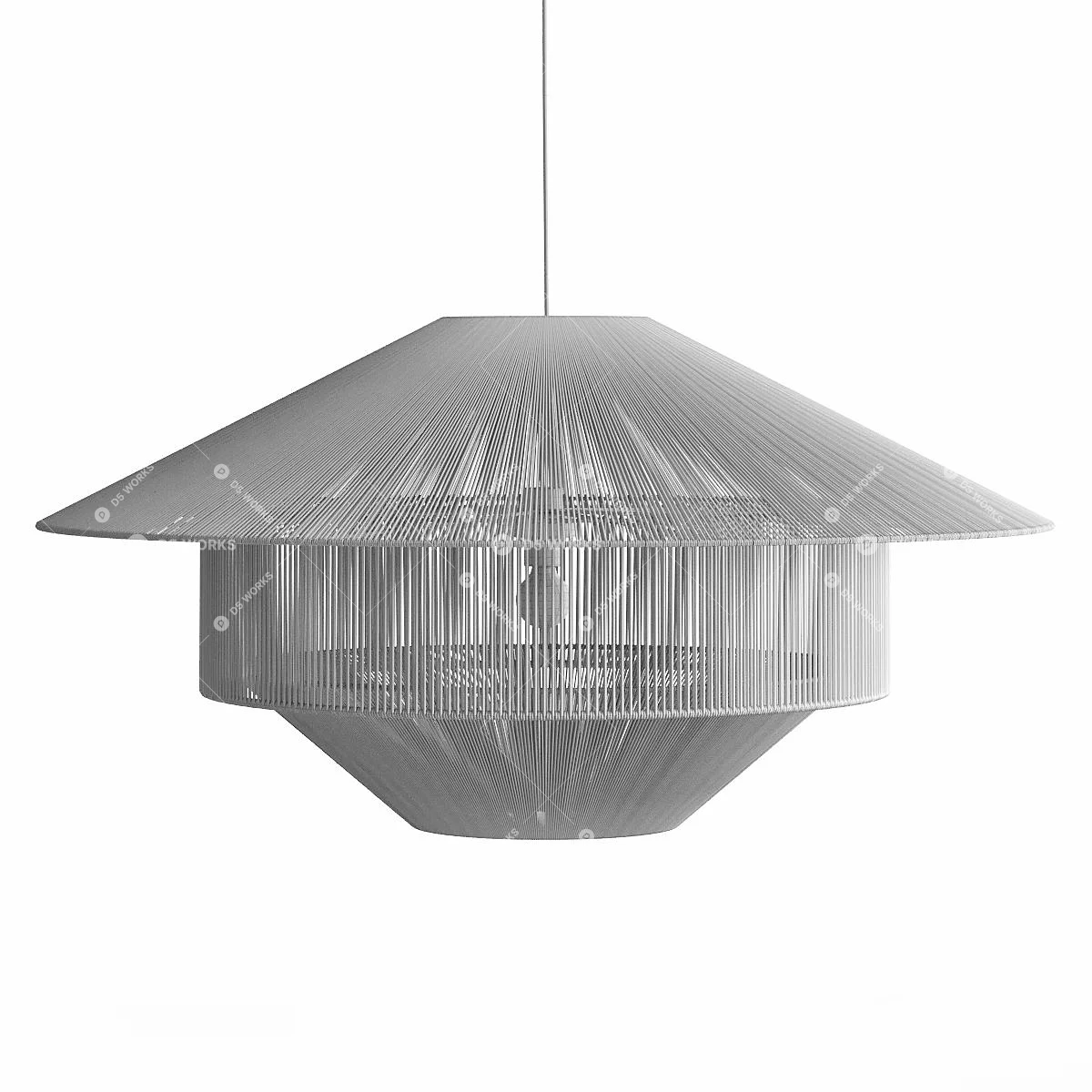 Scandinavian Pendant Light 3d model thumbnail 4
