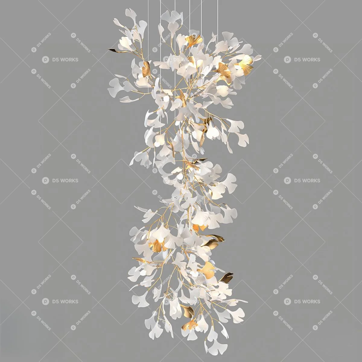 Quiet Luxury Pendant Light 3d model thumbnail 3