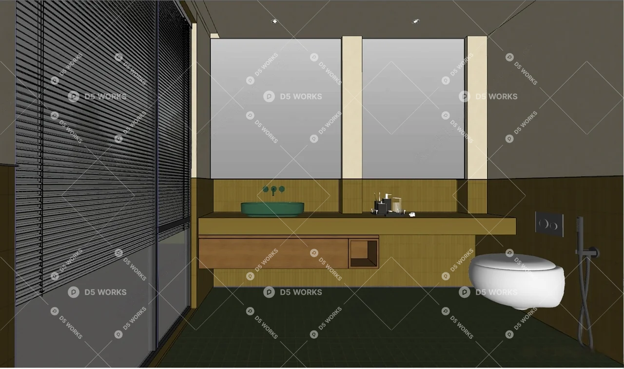 Bathroom 3d model thumbnail 2