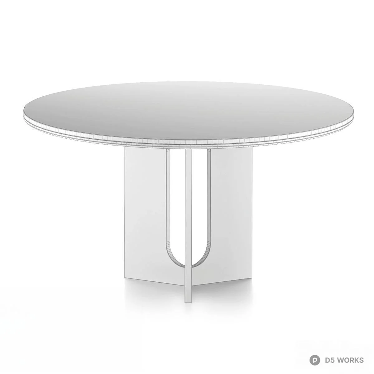 Minimalist Disc Pendant Light 3d model thumbnail 2