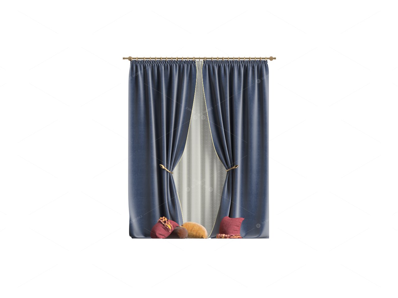 Curtains 3D Models 2