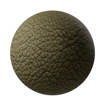 Green rough leather02