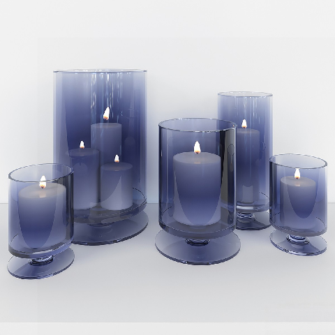 Modern Candle & Holder