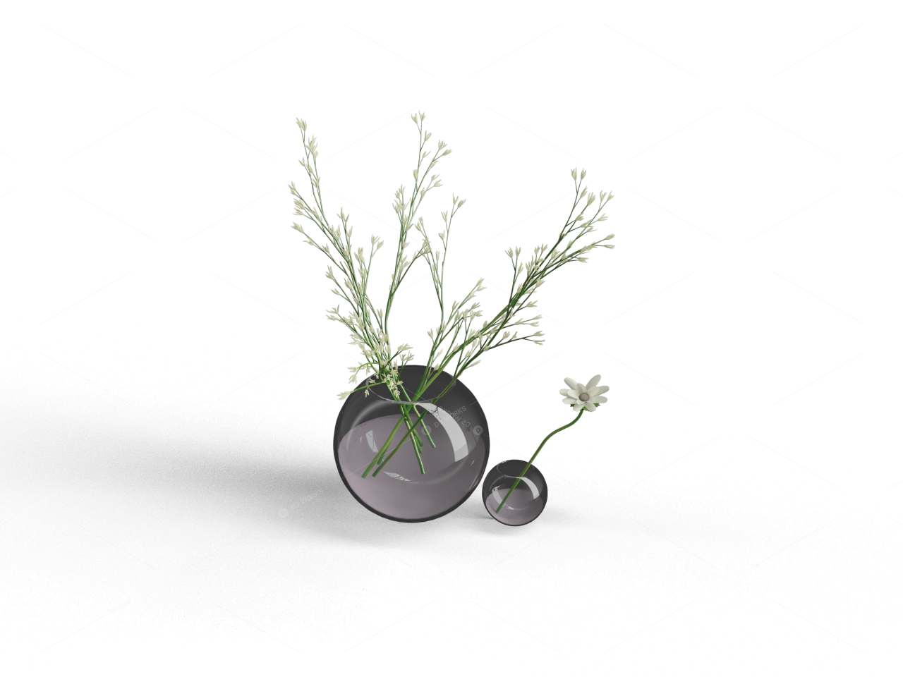 Vases & Floral Arrangements 3D Models