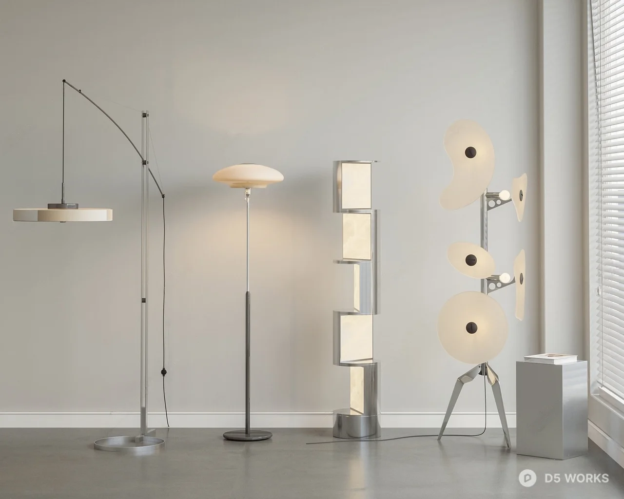 Minimalist Floor Lamp 3d model - Image 1