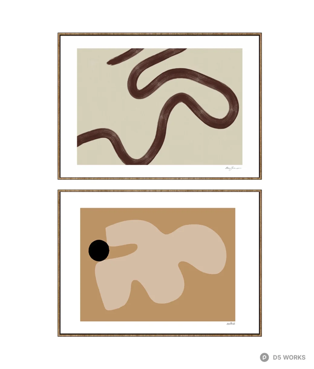 Abstract Line Art Wall Decor 3d model - Image 1