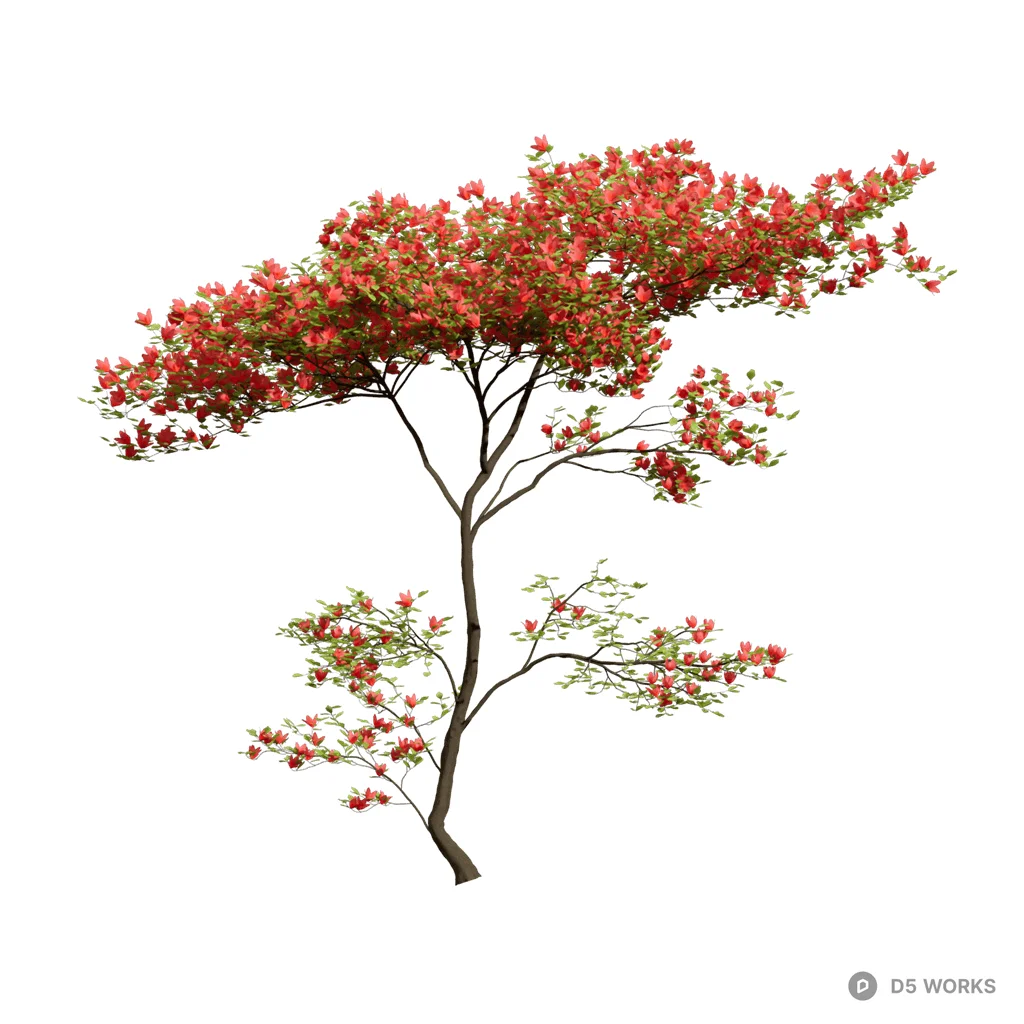 Azalea 01 3D Model .d5a