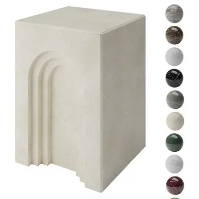 Organic Modern End Table 3d model