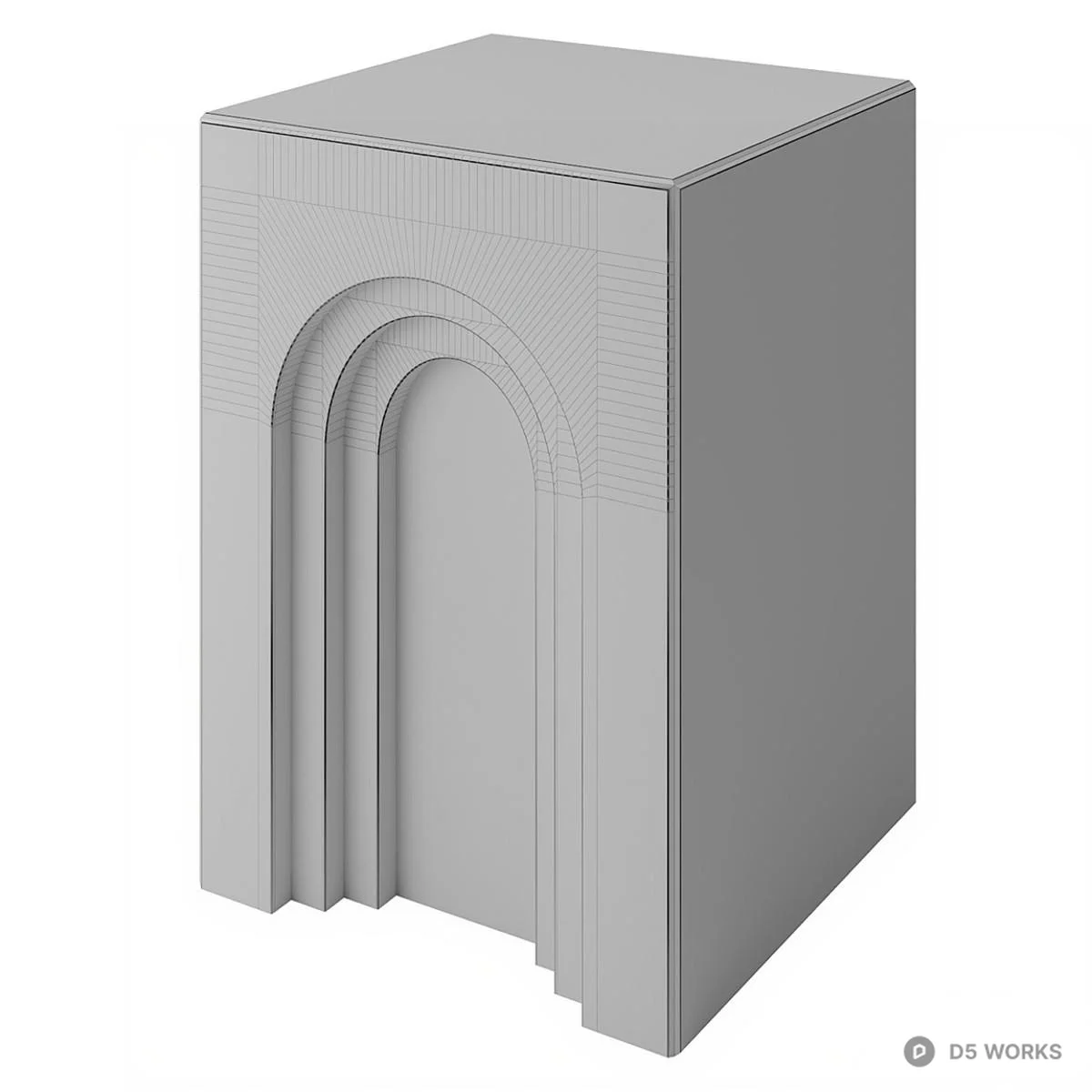 Organic Modern Side Table 3d model thumbnail 3