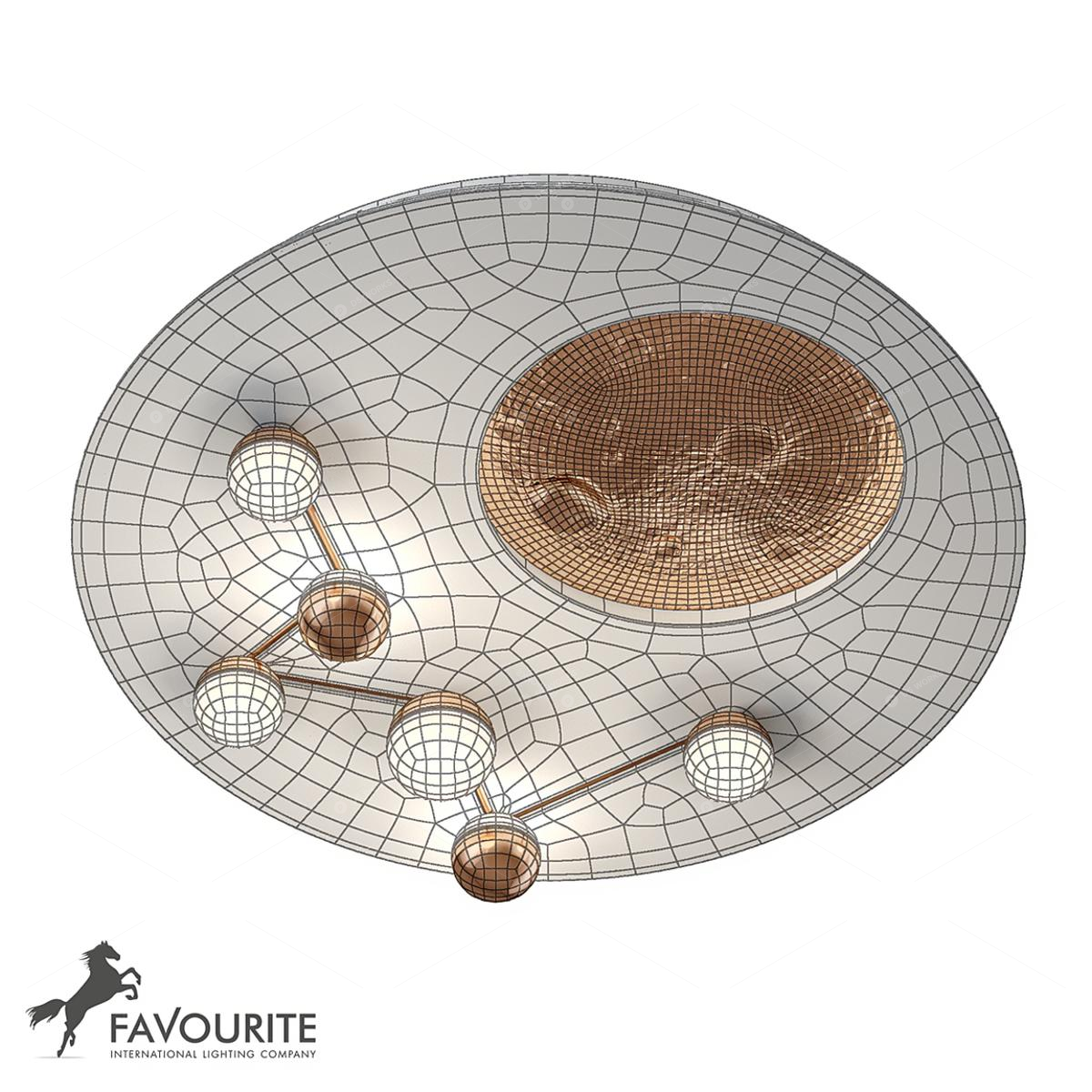 Flush Mount Lights 3D Models 3