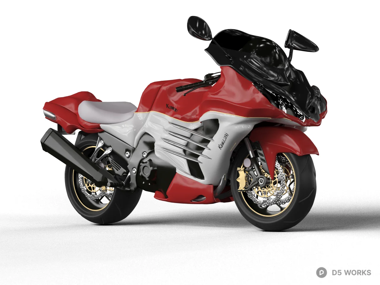 Sport Motorcycle 3d model - Image 1