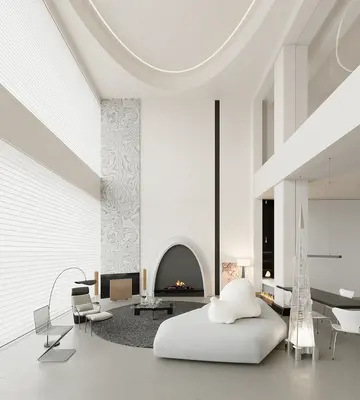 Minimalist Villa Living Room