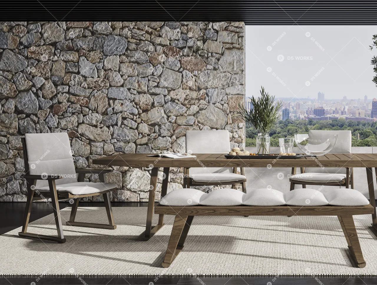 Rooftop Garden 3d model thumbnail 2