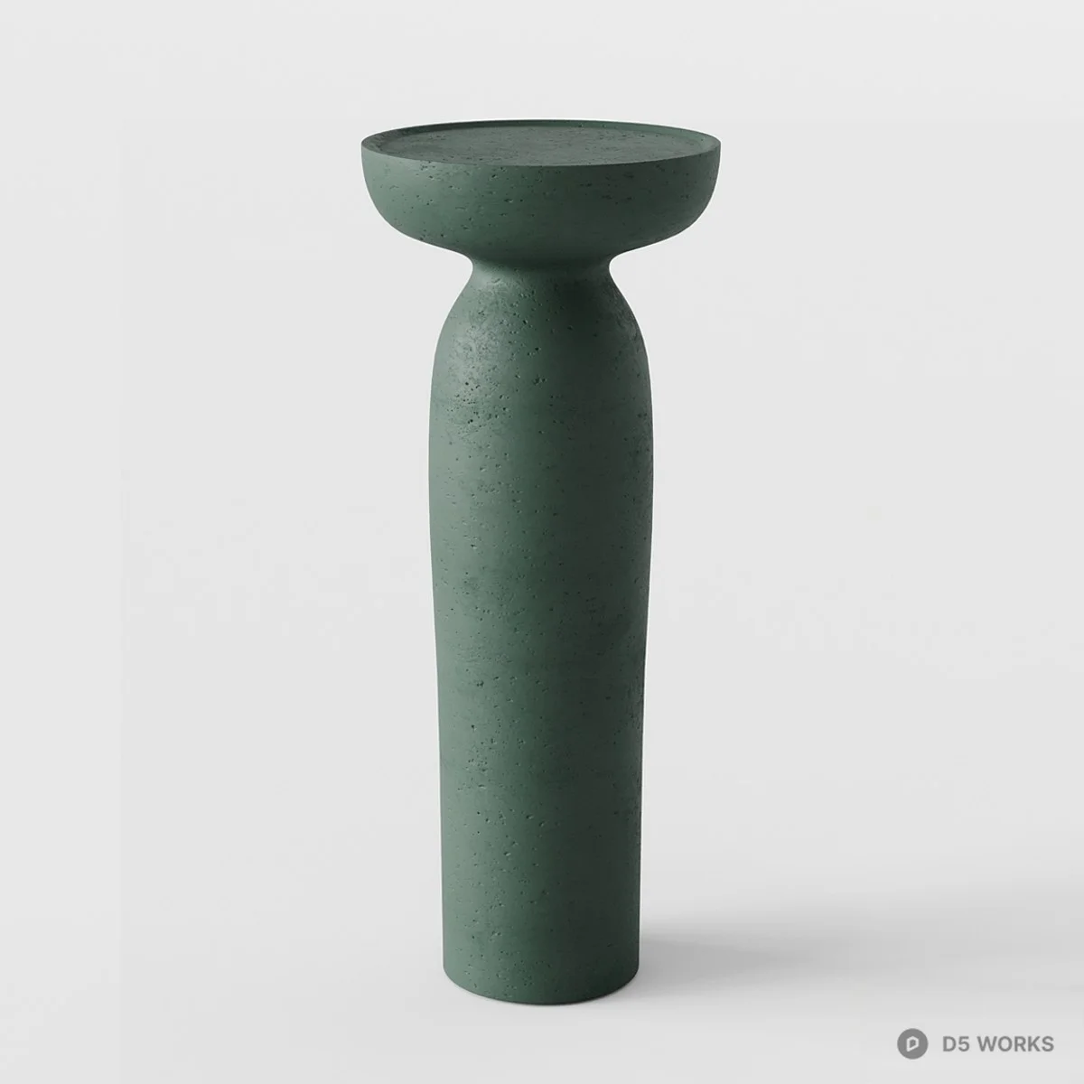 Organic Modern Side Table 3d model thumbnail 2