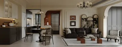 Mid-Century Modern Living & Dining Room