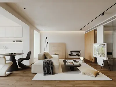 Modern Living & Dining Room
