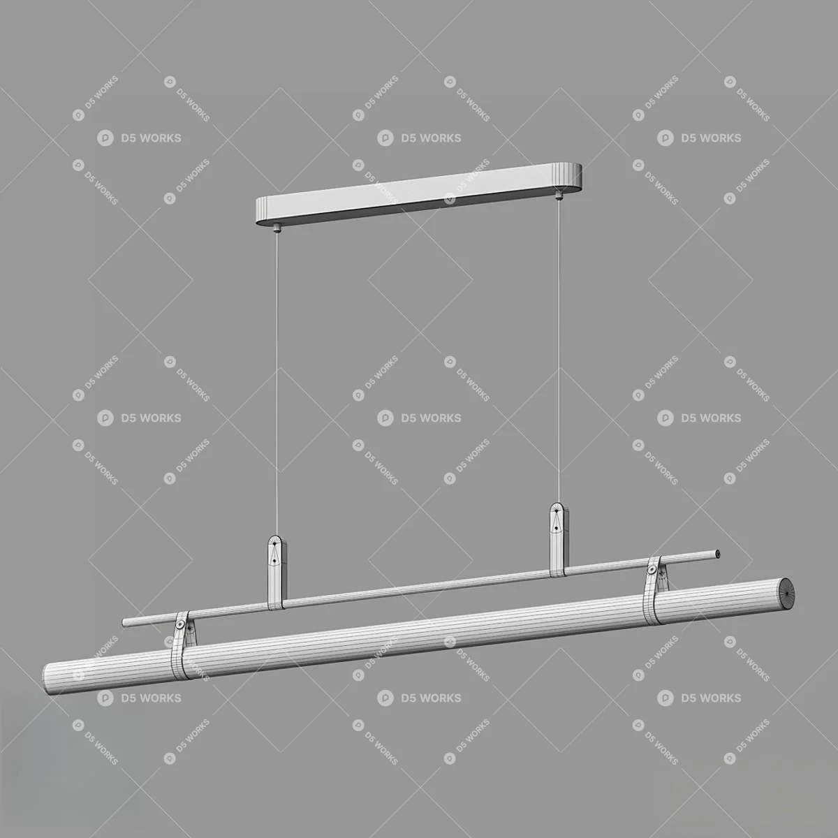 Modern Pendant Light 3d model thumbnail 2