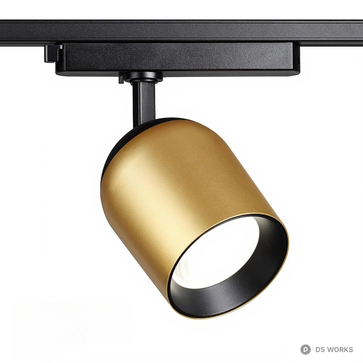 Gold Finish Track Spot Light 3d model - Image 1