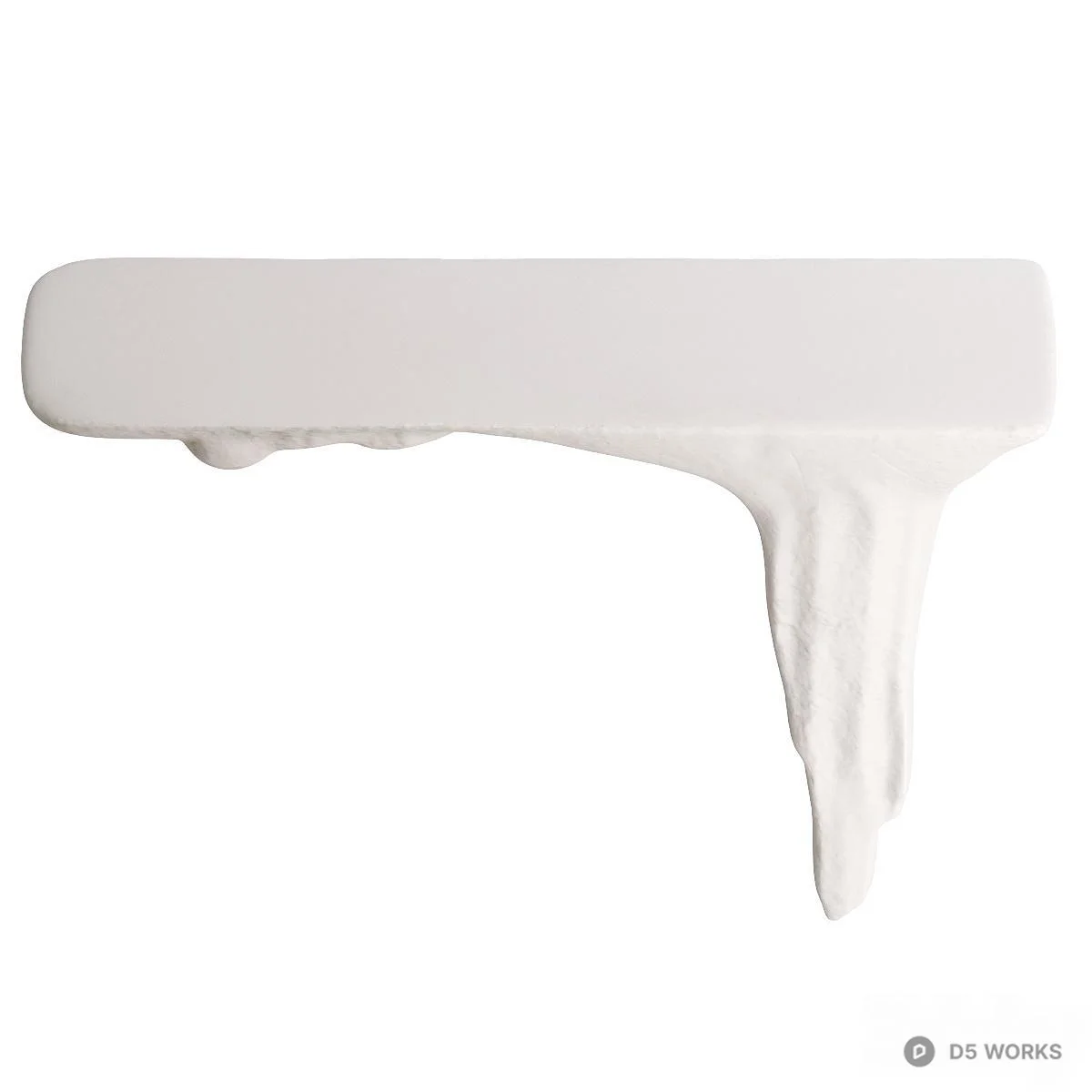 Organic Modern Side Table 3d model thumbnail 2