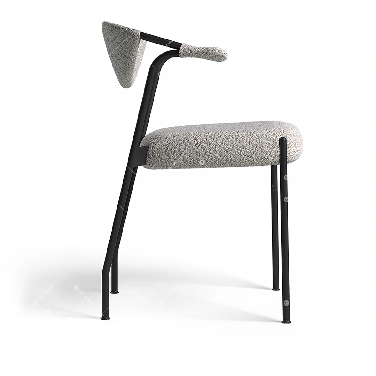 Contemporary Dining Chair 3d model thumbnail 3