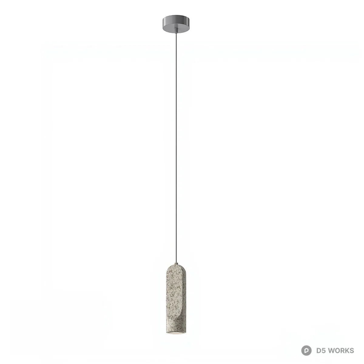 Concrete Texture Pendant Light 3d model thumbnail 2